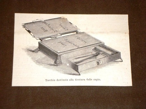 Incisione del 1878 - , invenzione