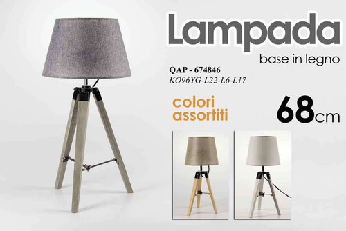 Lampada 68cm lumetto trepiede - lumetto,