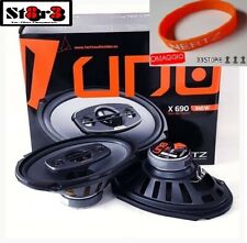 COPPIA CASSE COASSIALI HERTZ CASSE OVALI AUTO X 690 4 vie ovali 6x9" CON GRIGLIE