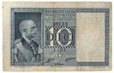 10 DIECI LIRE 1938 XVII -