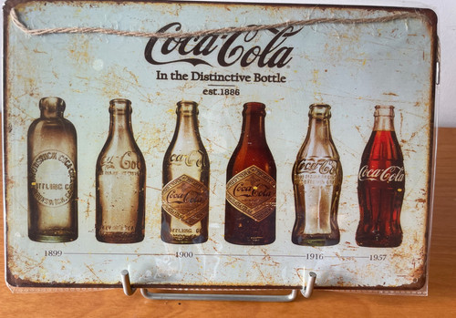 Coca cola targa metallo - coca,