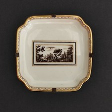 Piattino bomboniera in porcellana Richard Ginori - decoro Fiesole (cod. 558)