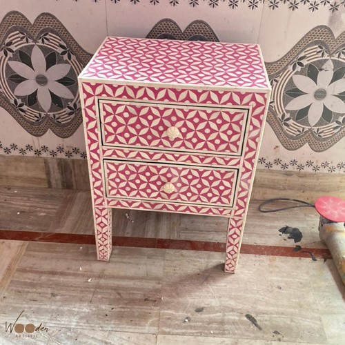 Comodino moderno intarsiato - , in