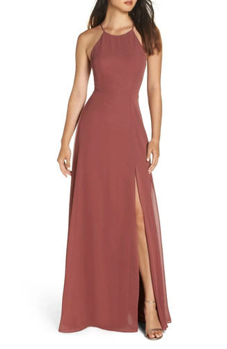 Abito maxi jenny yoo - maxi, rosa