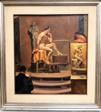 PITTORE -Giovanni Battista SEMINO  --NUDO ALL' ACCADEMIA -GENOVA-