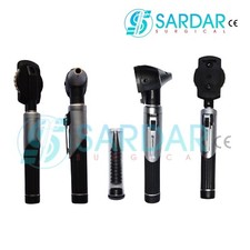 MINI OTOSCOPE OPHTHALMOSCOPE LARÍNGEA DIAGNOSTIC ENT MEDICO Y VETERINARIO LED 2p