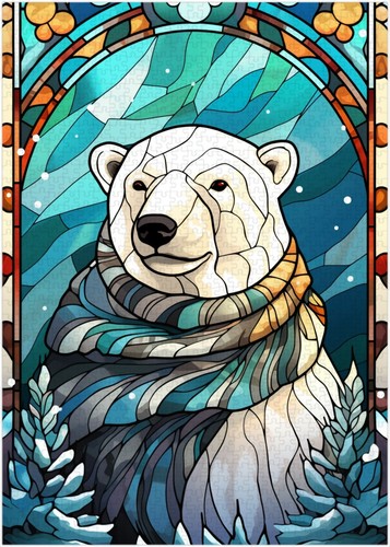Puzzle orso polare natale - orso, di