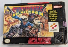 Sunset Riders SNES Nintendo scatola autentica + manuale/inserto NO GIOCO Konami 1993