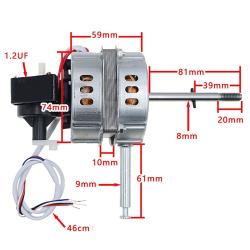 Motore ventola pollici per - 12,