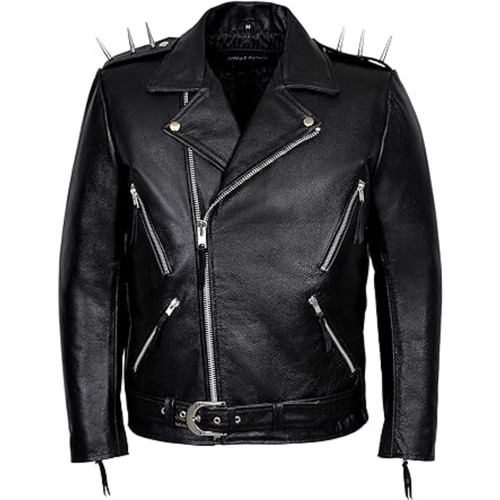 Giacca uomo nera - metal, spikes