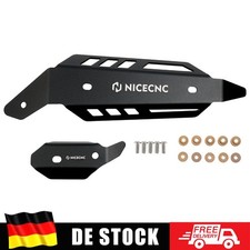 Per Yamaha Raptor 700R 700 Kit Scudi Termici Tubo Centrale Scarico 2015-2024 Nero