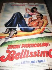 MANIFESTO   4  FOGLI   ORIGINALE    FILM   " SEGNI   PARTICOLARI    BELLISSIMO "