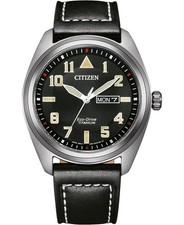 Orologio CITIZEN Uomo Analogico Quarzo Casual Abito Classico Quadrante Nero Impermeabile Tondo