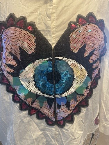 Camicia top paillettes terzo