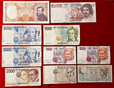 LOTTO DI 10 BANCONOTE REPUBBLICA ITALIANA - CIRCOLATE - BUONA CONSERVAZIONE