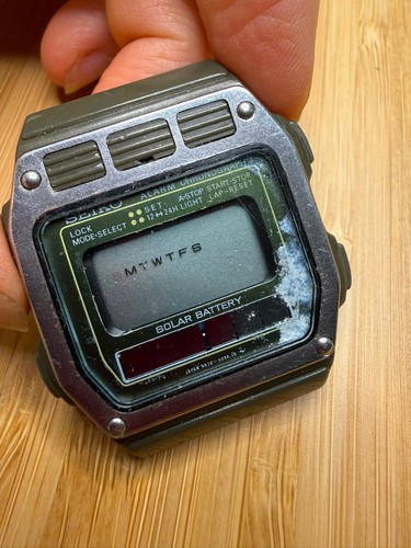 Seiko a628 504a solar alarm - seiko, a628-504a
