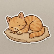 Gattino che dorme su cuscino