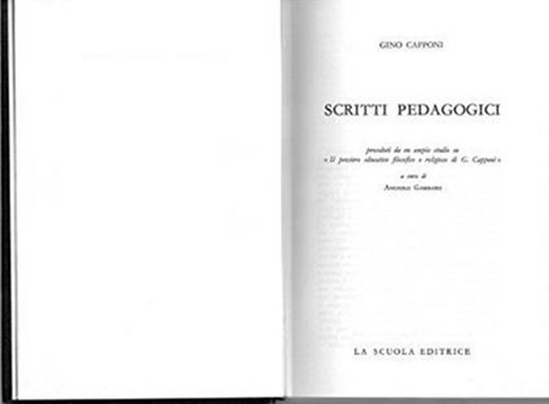 Scritti pedagogici gino - pedagogici,