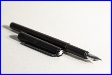 MONTBLANC Noblesse VIP 1124 Penna A Sfera NERA Con Fibbia Larga In Oro 585