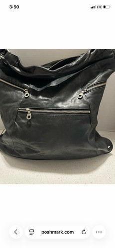 Borsa hobo grande - nera, in