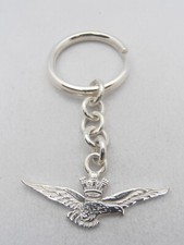 Aeronautica Militare Italiana : Portachiavi in Argento 925 - Brevetto Pilota -