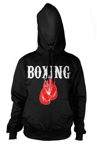 Felpa con cappuccio boxe