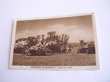 Africa - dintorni di Massaua Tukul in stuoia - spedita f. p. 1939