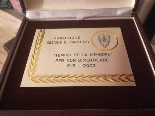 Targa tempo memoria - targa,