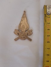 Stemma Medaglia Fiamma Fregio VIGILI DEL FUOCO 6cm in Plastica dura Polimero