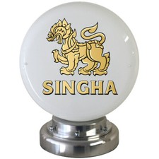 Singha Beer LED Lamp Globe Alloy Base LED Desk Lamp USB Powered
