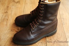 Timberland stivali derby in pelle marrone scarpe uomo UK 8,5 US 9 M vintage