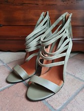 Scarpe IRO sandali tallone scamosciati kaki donna 