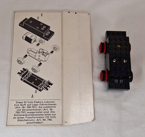 Lego ferrovia 12v motore - lego,