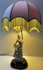 Giuseppe Armani Florence Lady Figurine Table Lamp, With Shade - original - Italy