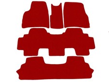 Basic Tappetini per Lancia Phedra 2002-2013r 3 file di sedili Rosso Tappeti