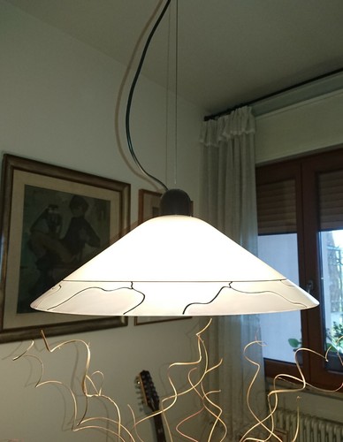 Lampadario vetro stile - lampadario,