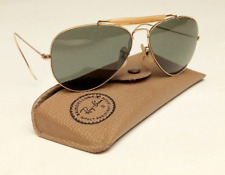 Occhiali Ray Ban Aviator Vintage anni 70 Oro/Verde