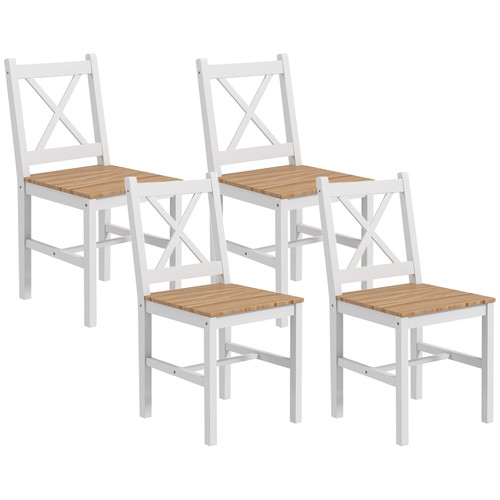 Homcom set sedie - 4, per
