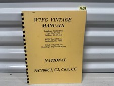 Vintage W7FG MANUALI D'EPOCA NC300C1, C2, C6A, CC HRO manuale istruzioni