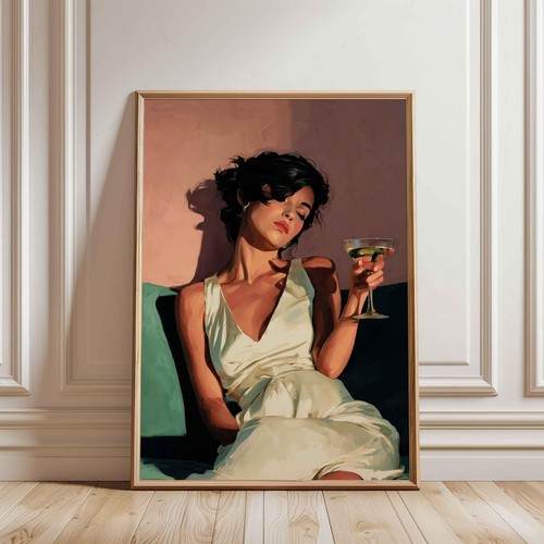 Cocktail wall art donna - wall, con