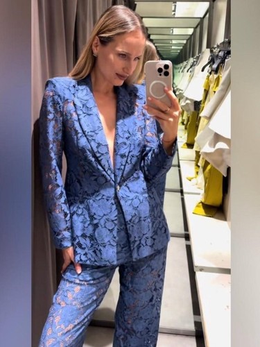 Blazer donna zara blu - zara, navy