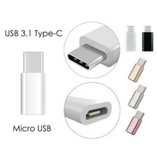 Adaptateur Micro USB Femelle vers Type C Male Connecteur Chargeur Android Etc