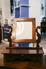 Toeletta con specchio un cassetto da appoggio, Italia, inizi '900, Cod. k9