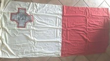 Bandiera Large Flag Navale Vintage Malta Croce Viaggio 