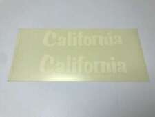 COPPIA DECALCOMANIE A SECCO ADESIVI MOTO GUZZI CALIFORNIA FIANCHETTI BIANCHI AD8