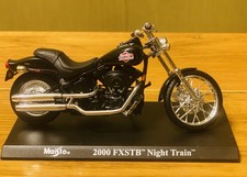 MAISTO 1/18 Harley Davidson FXSTB Night Train 1:18 raro, impeccabile