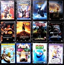 13 dvd 3D lot film + occhiali
