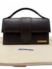 Jacquemus Le Grand Bambino Marrone Scuro In Pelle Borsa a mano