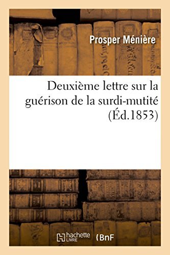 Meniere deuxime lettre sur - -,