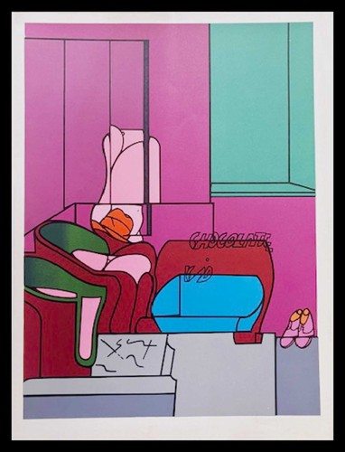 Valerio adami chocolat - valerio, :
